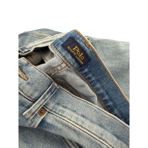 POLO Ralph Lauren Tompkins Mid Rise Distressed Skinny Jeans Size 30 - Picture 10 of 10